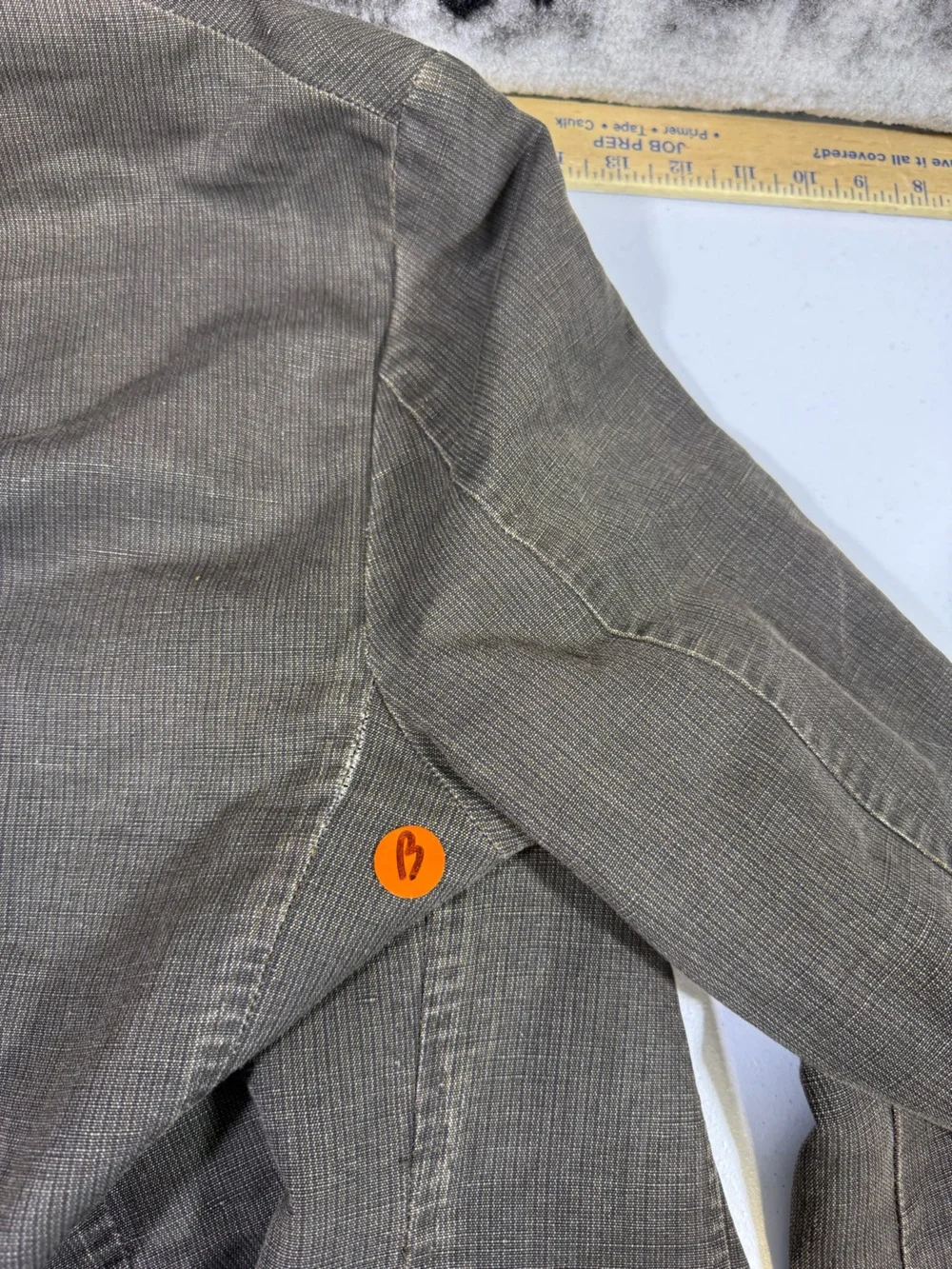 Banana Republic Blazer Mens Size 42R Linen Blend Two Button Preppy Office Career